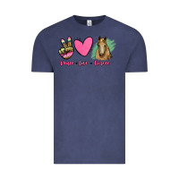 Vintage Denim peace love horses Vintage Tee - RanaPortraitStore