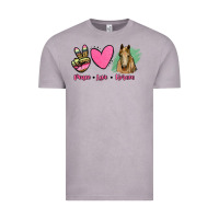 Vintage Zinc peace love horses Vintage Tee - RanaPortraitStore