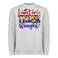 Heather Grey i can't even think straight Heavyweight Sweatshirt - JahusDesignShop