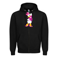 Black daisy duck Zipper Hoodie - baoMotion