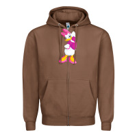 Chestnut daisy duck Zipper Hoodie - baoMotion