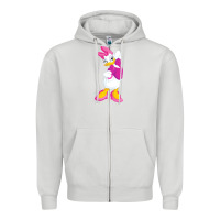 Dove Grey daisy duck Zipper Hoodie - baoMotion