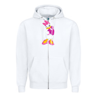 White daisy duck Zipper Hoodie - baoMotion