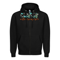 Black classy with a savage side Zipper Hoodie - JahusDesignShop