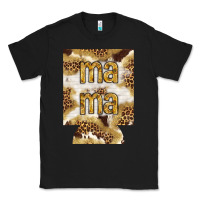 Black Mama with leopard and cowhide regular can cooler Classic Tee - HowdyJamesFarm
