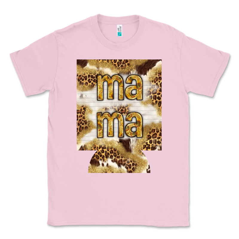 Mama With Leopard And Cowhide Regular Can Cooler Classic Tee by HowdyJamesFarm | Teevron