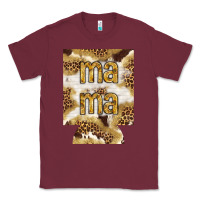 Burgundy Mama with leopard and cowhide regular can cooler Classic Tee - HowdyJamesFarm