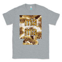 Heather Grey Mama with leopard and cowhide regular can cooler Classic Tee - HowdyJamesFarm