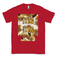 Red Mama with leopard and cowhide regular can cooler Classic Tee - HowdyJamesFarm