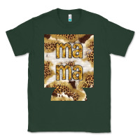 Sports Green Mama with leopard and cowhide regular can cooler Classic Tee - HowdyJamesFarm