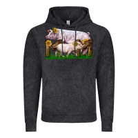 Mom With White Chester Pig And Baby Pig Vintage Hoodie | Teevron
