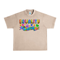 French Oak Equality Is Beautiful Urban Heavy Tee - BundleAndBundleShop