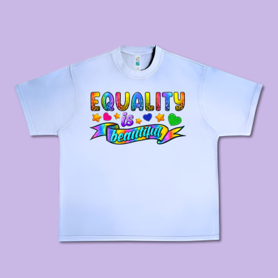 Equality Is Beautiful Urban Heavy Tee Designed By Bundleandbundleshop