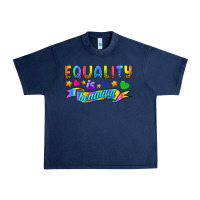 Navy Equality Is Beautiful Urban Heavy Tee - BundleAndBundleShop