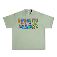 Oil Green Equality Is Beautiful Urban Heavy Tee - BundleAndBundleShop