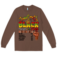 Chestnut juneteenth black king Long Sleeve Tee - LillyAllenDesigns