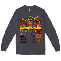 Smoke juneteenth black king Long Sleeve Tee - LillyAllenDesigns