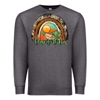 Charcoal Heather desert vibes rainbow Premium Sweatshirt - JahusDesignShop