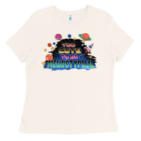 Bone Too cute to be neurotypical Ladies Tee - FaDigitalArtStudio