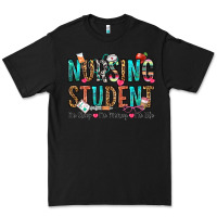 Black nursing student no sleep no money no life Premium Tee - OliviaCreatesArt