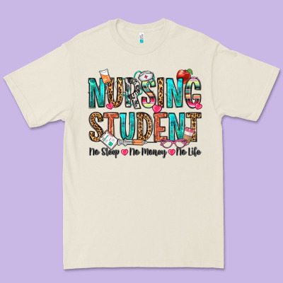 Nursing Student No Sleep No Money No Life Premium Tee Designed By Oliviacreatesart