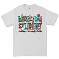 Dove Grey nursing student no sleep no money no life Premium Tee - OliviaCreatesArt