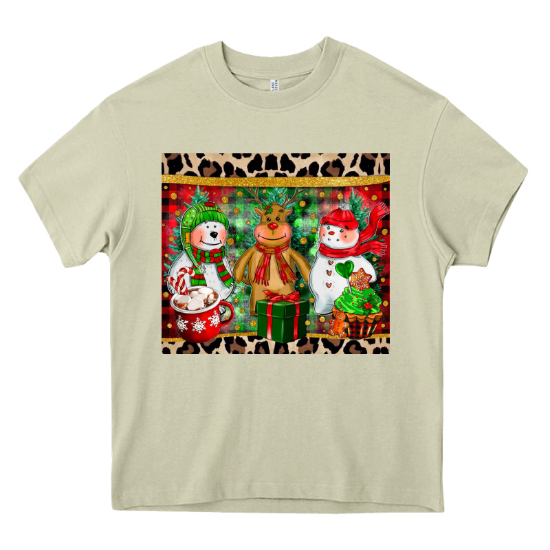 Christmas Snowman Polar Bear Reindeer Heavy Core Tee by CowGirlArtShop | Teevron