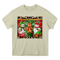 Mossy christmas snowman polar bear reindeer Heavy Core Tee - CowGirlArtShop