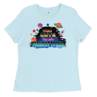 Baby Blue Too cute to be neurotypical Ladies Tee - FaDigitalArtStudio