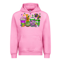 Fuchsia Pink mardi gras coffee cups Urban Hoodie - Jasminsmagicworld