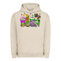 Pigment French Oak mardi gras coffee cups Urban Hoodie - Jasminsmagicworld