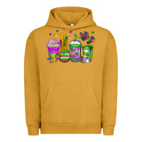 Pigment Peanut Butter mardi gras coffee cups Urban Hoodie - Jasminsmagicworld