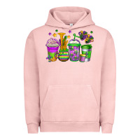 Pigment Salmon mardi gras coffee cups Urban Hoodie - Jasminsmagicworld