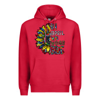 Cardinal autism sunflower Premium Hoodie - CowhideDigitalArt