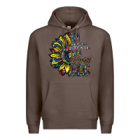 Coffee autism sunflower Premium Hoodie - CowhideDigitalArt