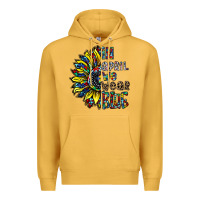 Mustard autism sunflower Premium Hoodie - CowhideDigitalArt