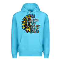 Ocean Blue autism sunflower Premium Hoodie - CowhideDigitalArt