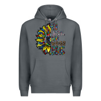 Rock autism sunflower Premium Hoodie - CowhideDigitalArt