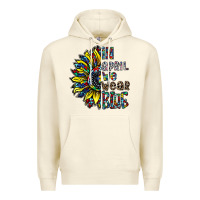 Sandshell autism sunflower Premium Hoodie - CowhideDigitalArt