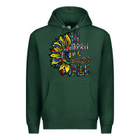 Sports Green autism sunflower Premium Hoodie - CowhideDigitalArt
