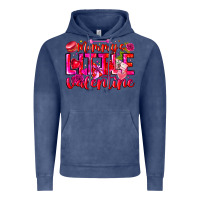 Vintage Denim Mommy's Little Valentine Vintage Hoodie - CowhideDigitalArt