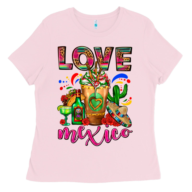 Love Mexico Cold Drink Frappe Ladies Tee by FaDigitalArtStudio | Teevron