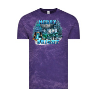 Cloud Purple merry and bright Vintage Tee - FaDigitalArtStudio