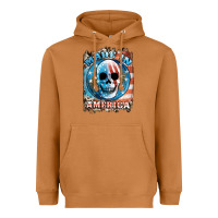 Meerkat made in america skull Heavyweight Hoodie - JahusDesignShop