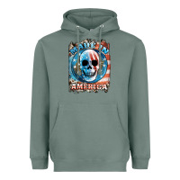 Sage made in america skull Heavyweight Hoodie - JahusDesignShop