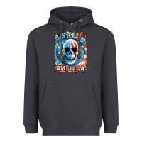 Smoke made in america skull Heavyweight Hoodie - JahusDesignShop