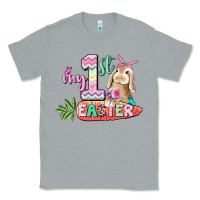 Heather Grey My first Easter Day Classic Tee - CowGirlArtShop