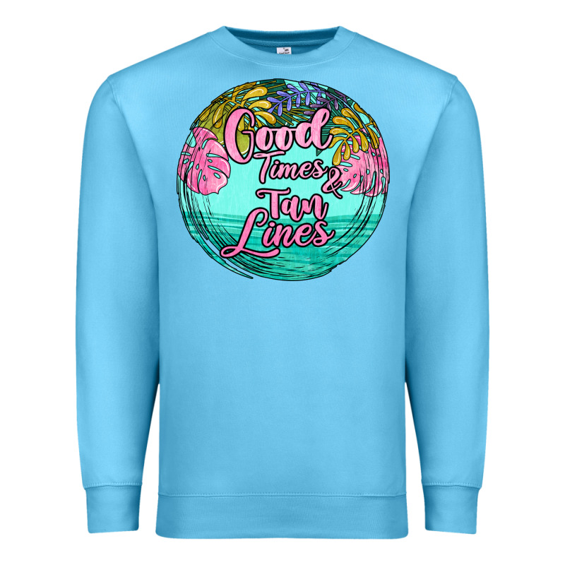 Good Times And Tan Lines Premium Sweatshirt by JahusDesignShop | Teevron