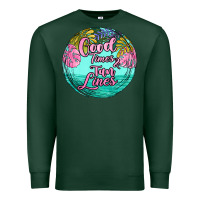 Sports Green good times and tan lines Premium Sweatshirt - JahusDesignShop