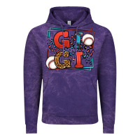 Cloud Purple Baseball gigi leopard frame Vintage Hoodie - LillyAllenDesigns